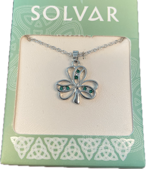 Solvar RP Green Crystal Necklace