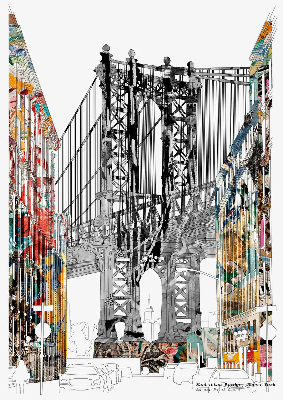 Manhattan Bridge Empire State Building  NYC