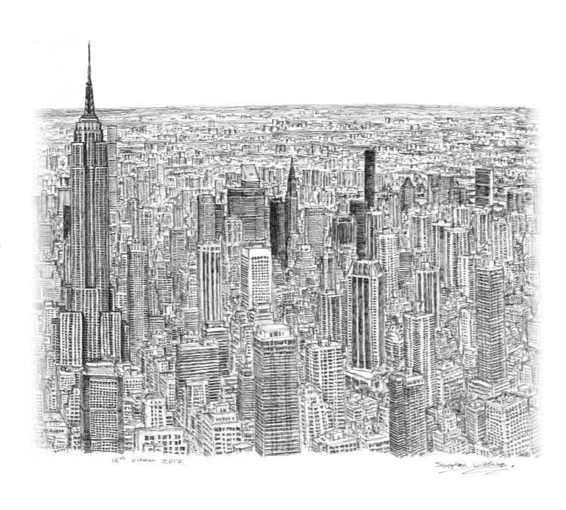 Wiltshire Drawing Crew-Neck Sweatshirt White