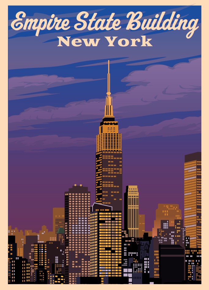 Hudson ESB Night 13x18 Giclee Print