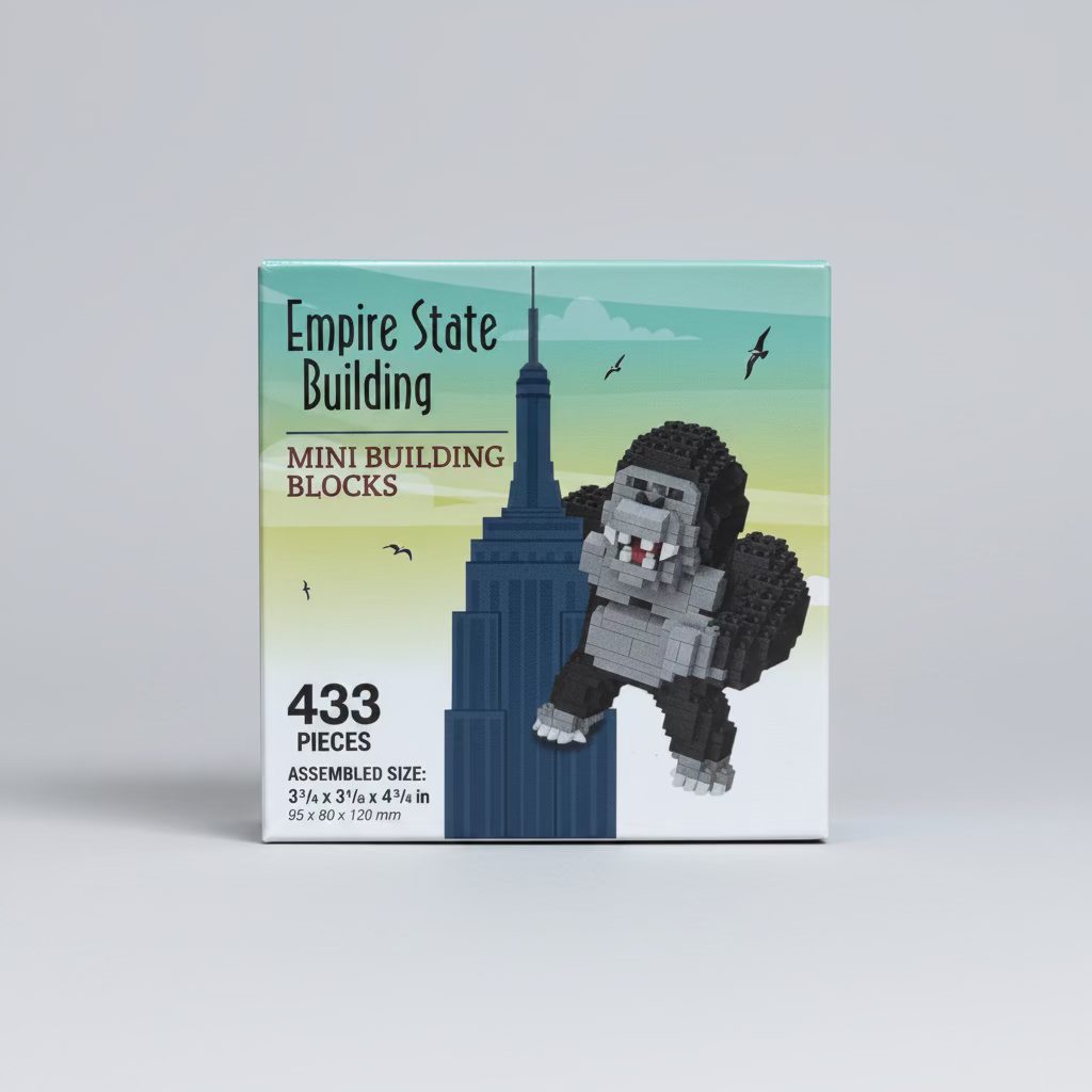 Mini Building Bocks Empire State Building Kong