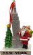NY 3D Glitter ornament ESB Tree Santa