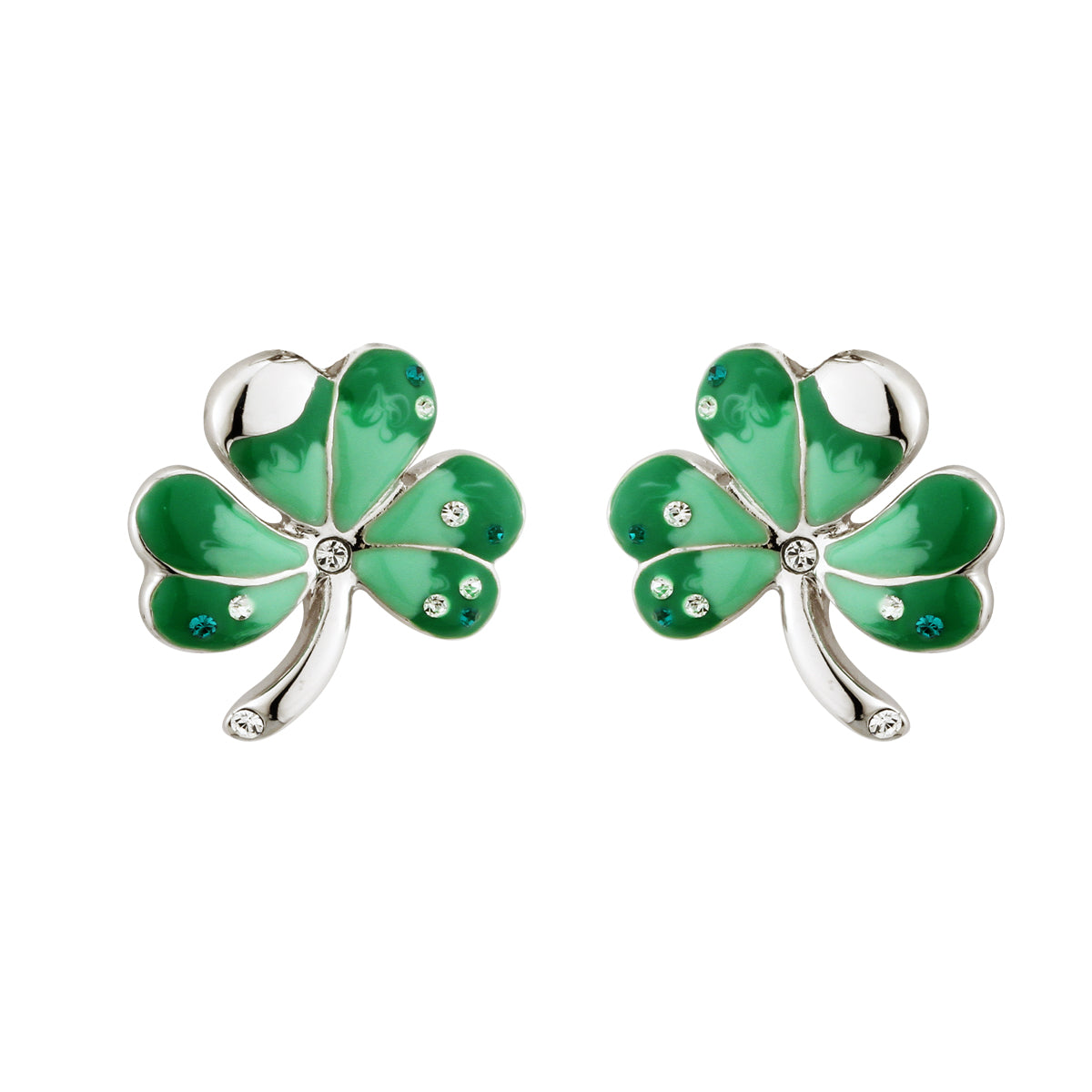 Solvar Shamrock Stud Earrings