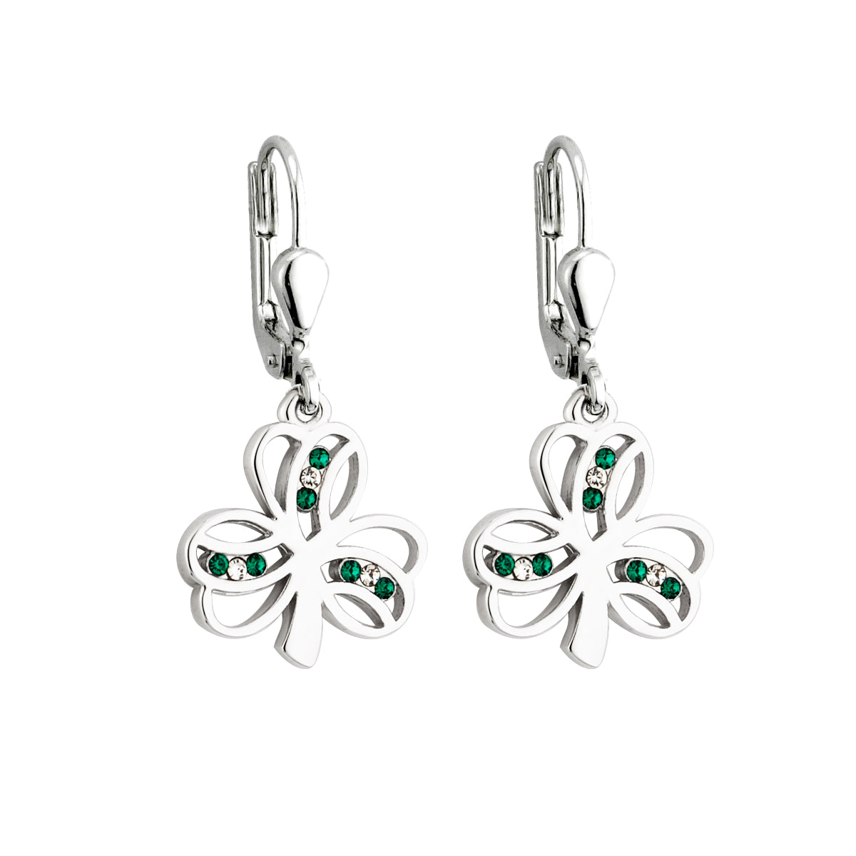 Solvar Shamrock Drop Earrings