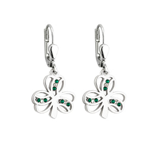 Solvar Shamrock Drop Earrings