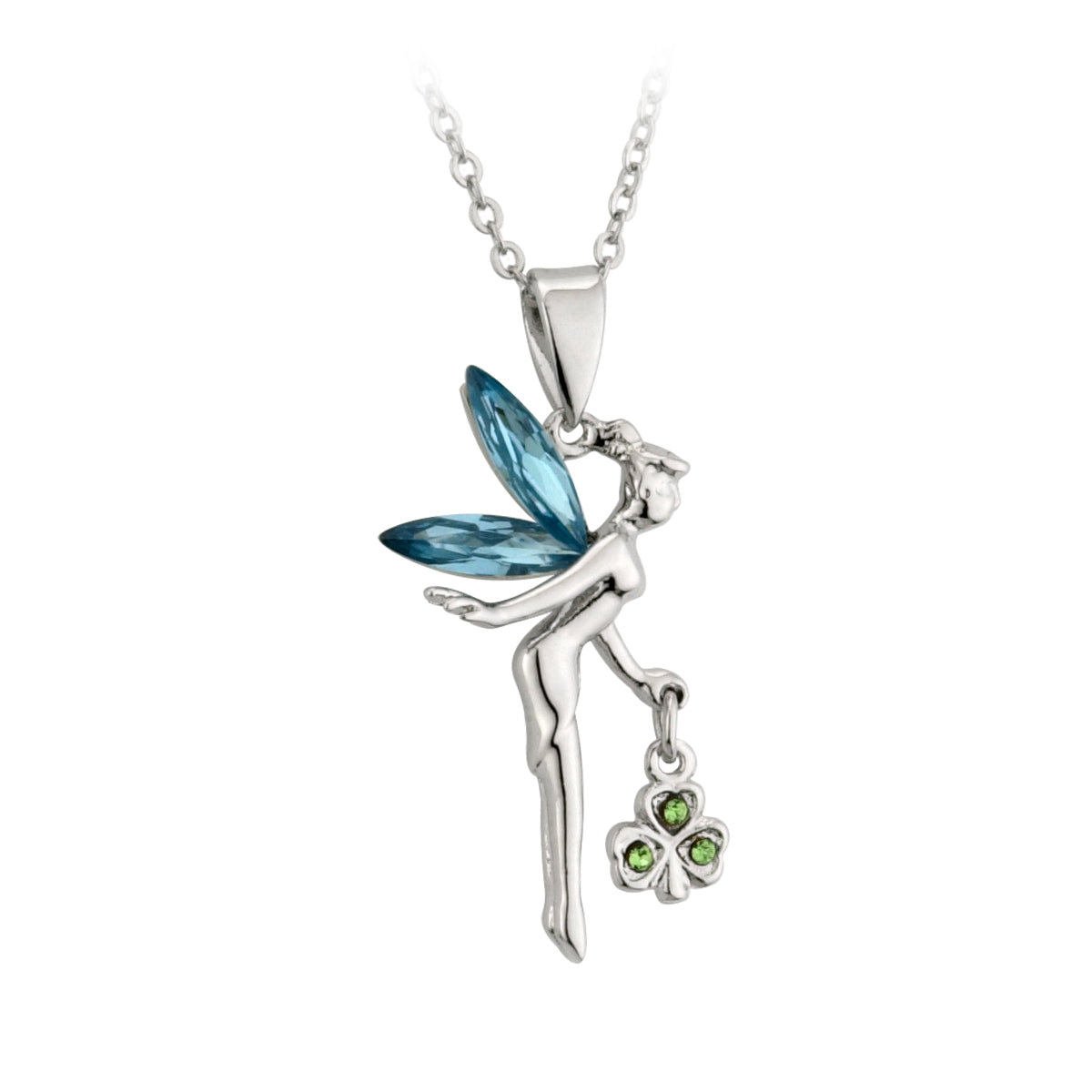 Solvar RP Crystal Angel Pendant Necklace