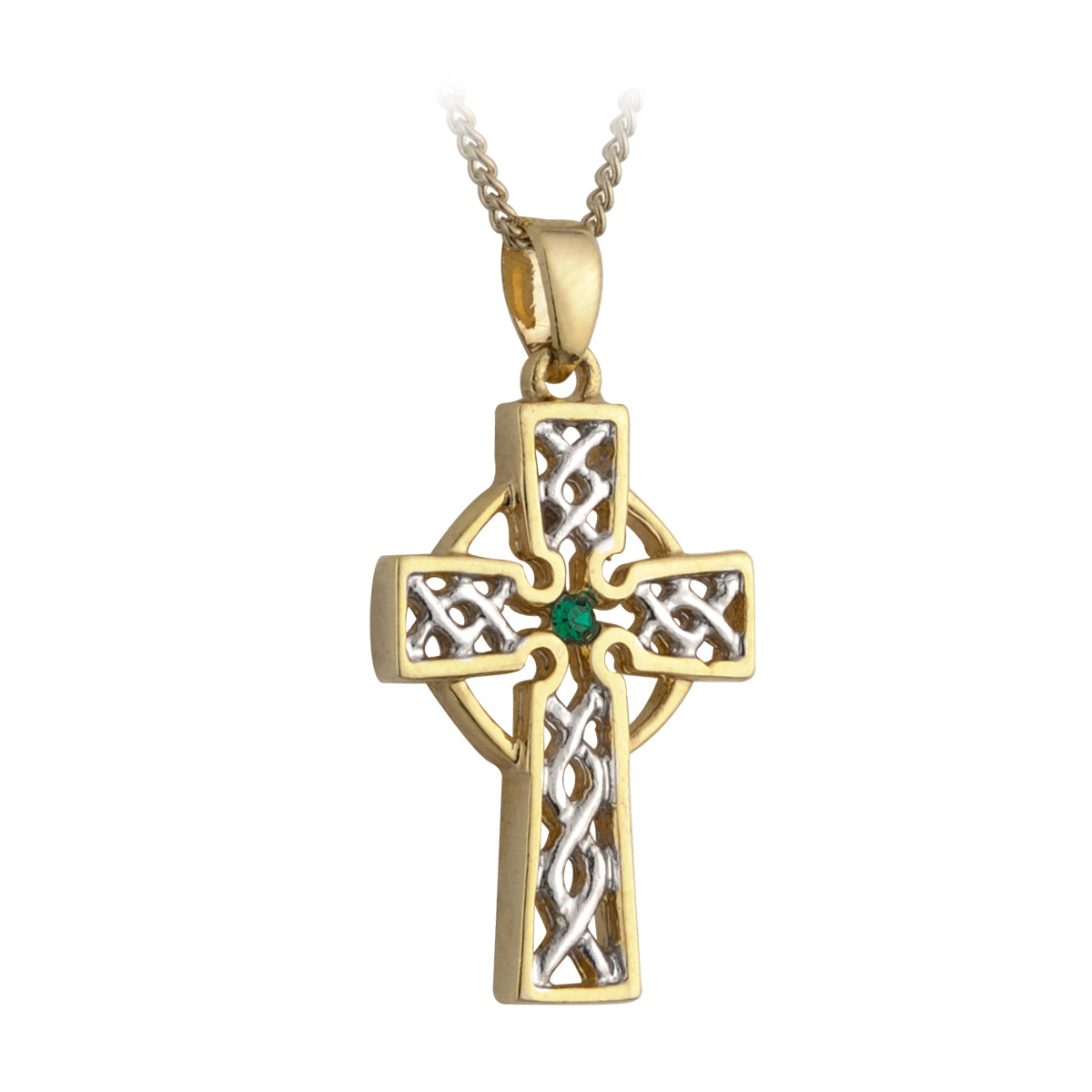 18 CT Gold Plated Celtic Cross Pendant