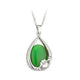 Solvar RP Cat Eye Claddagh Pendant Necklace