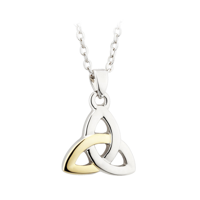 Two Tone Trinity Knot Pendant