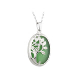 Solvar RP Cat Eye Tree Of Life Pendant Necklace