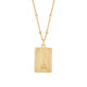 Gold Plate Matt Ingot Empire State Building Pendant