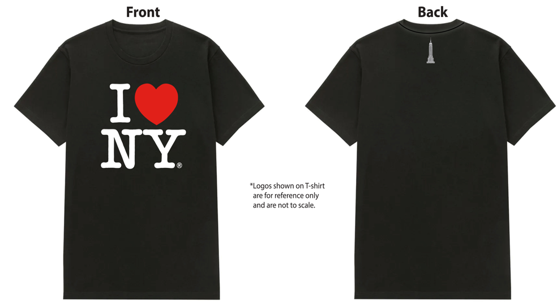 ESB Adult I Love NY Tee Black
