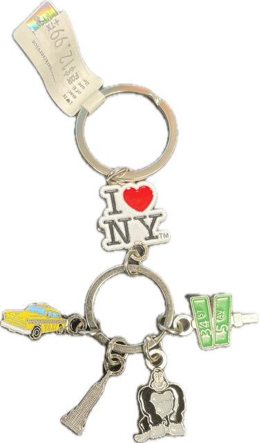 I Love NY Dangle Keychain