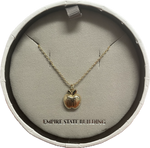 Gold Plate Matt Apple Pendant