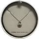 Rhodium Plate Matt Apple Pendant