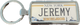 NY License Plate keychain (JEREMY)