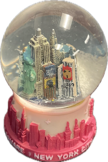 NYC Mini Globe pink