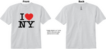 ESB Adult I Love NY Tee White