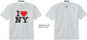 ESB Adult I Love NY Tee White