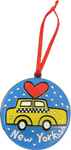 NY Taxi Heart Ornament