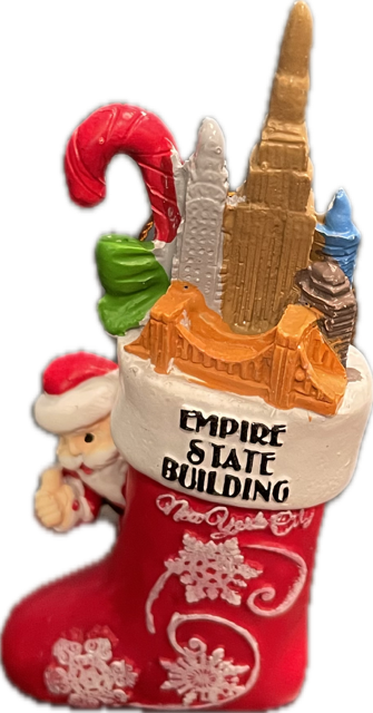 Red Sock Skyline ESB XMAS Ornament