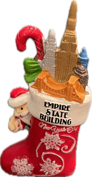 Red Sock Skyline ESB XMAS Ornament