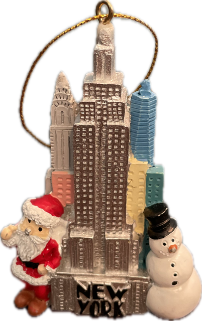 XMAS Poly Ornament ESB, Snowman, Santa