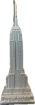 Empire State Building Silver Replica