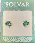 Solvar Shamrock Stud Earrings