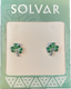 Solvar Shamrock Stud Earrings