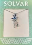 Solvar RP Crystal Angel Pendant Necklace