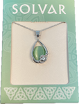 Solvar RP Cat Eye Claddagh Pendant Necklace