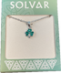 Solvar Green Enamel Pendant Necklace