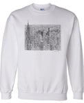 Wiltshire Drawing Crew Neck Sweater White