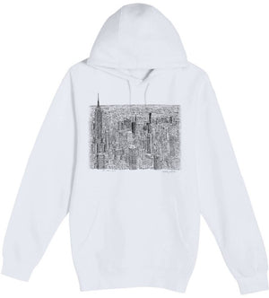Wiltshire Drawing Hoody White