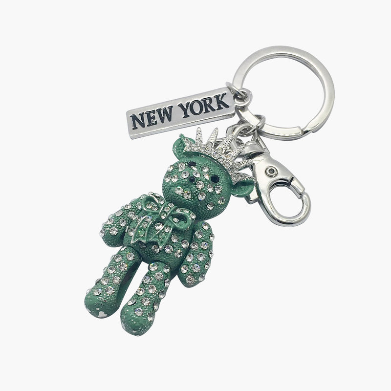 Sparkling Liberty Bear Key Chain – Empire State Building Gifts