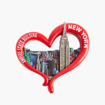 New York Red Heart Skyline