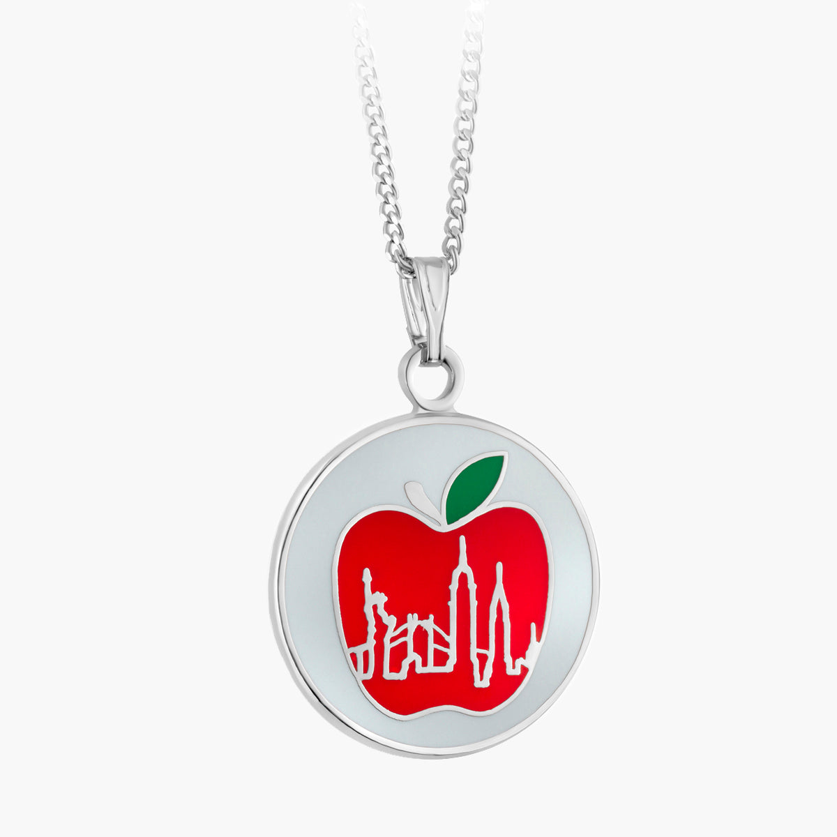 NYC Skyline Apple Pendant