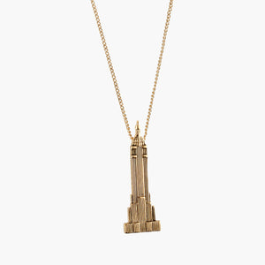 Empire State Building Gold Necklace